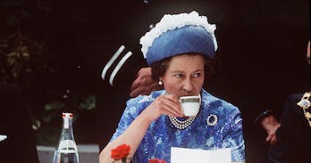 HM Queen Elizabeth II takes tea in Chiang Mai