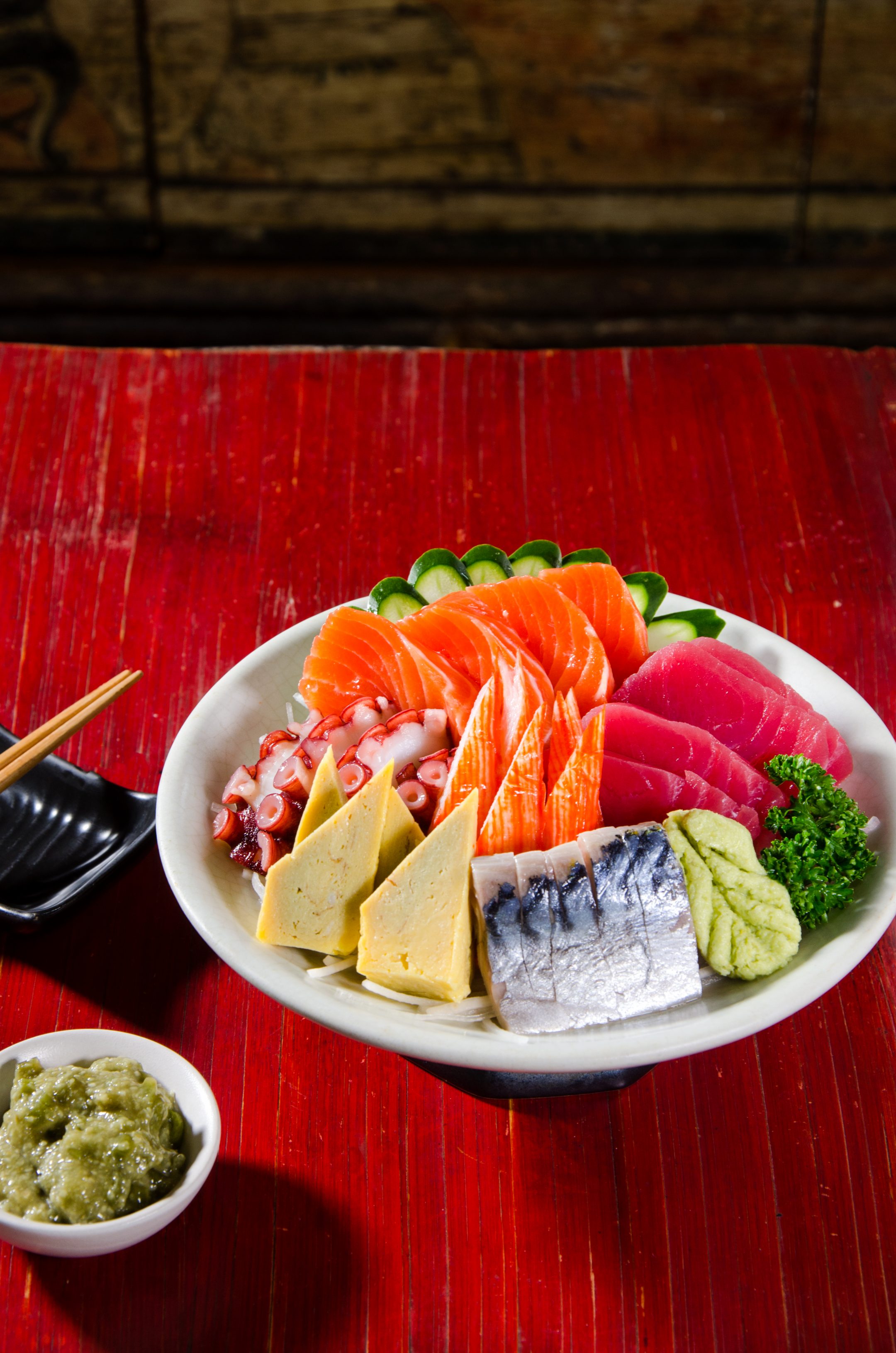 Fresh sashimi at Tenkogu