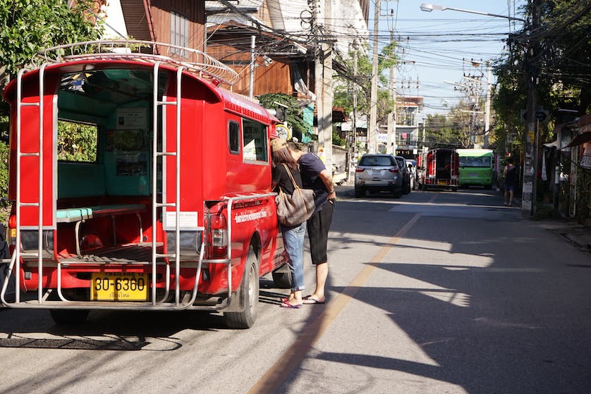 Red Songtaew Chiang Mai