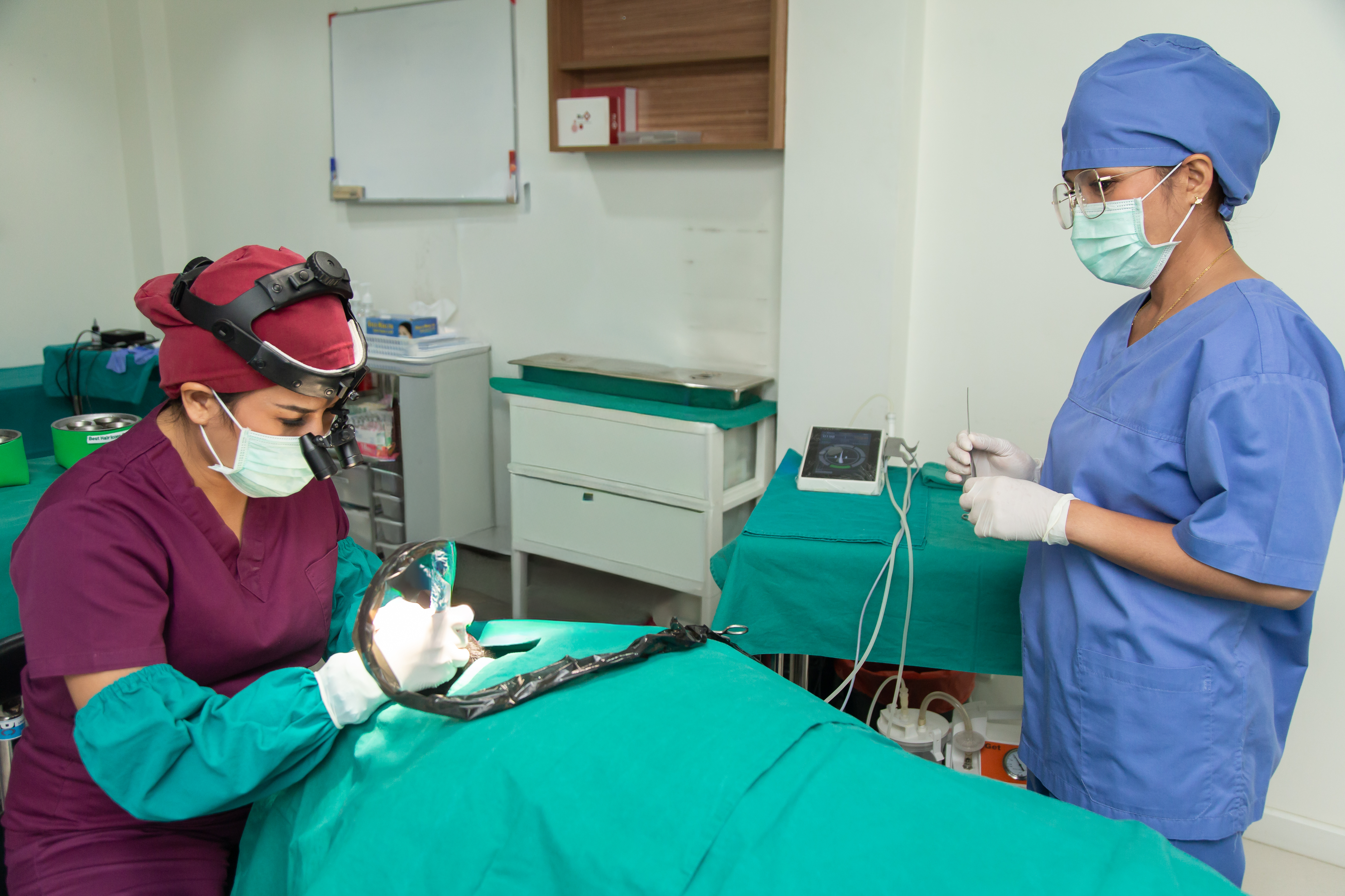 Client having balding problems and needs a FUE hair transplant